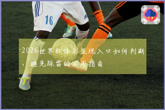 2026世界杯体彩正规入口如何判断，避免踩雷的实用指南