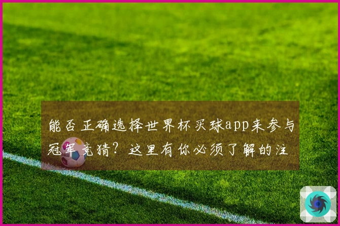 能否正确选择世界杯买球app来参与冠军竞猜？这里有你必须了解的注意事项