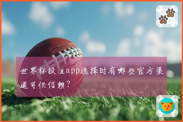 世界杯投注app选择时有哪些官方渠道可供信赖？