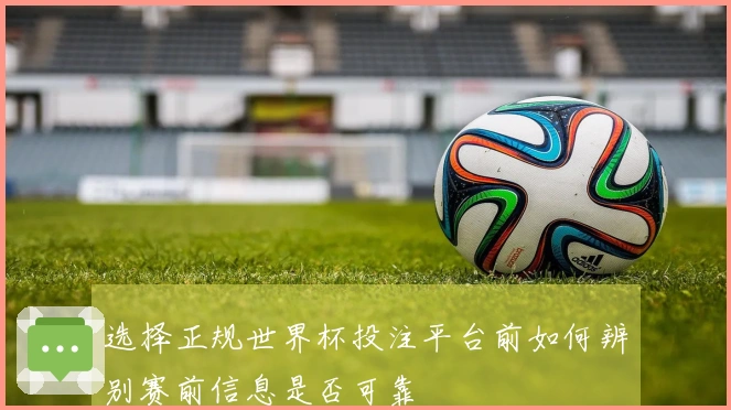 选择正规世界杯投注平台前如何辨别赛前信息是否可靠